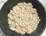 鶏ひき肉とさつま芋と椎茸のそぼろ煮作り方3写真