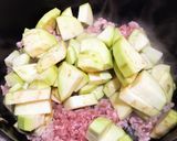 簡単！なすと小松菜の味噌中華あん作り方6写真