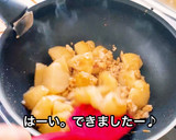 ジャガイモと鶏そぼろの味噌だれ炒め作り方7写真