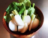 栄養満点！かぶのかんたん味噌汁作り方1写真