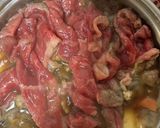 誰でも簡単包丁を使わない　すき焼き風作り方5写真