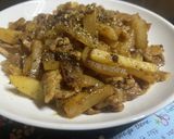 豚バラジャーマンポテト作り方6写真