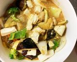 肉無豆腐簡単きな粉甘辛焼き肉味野菜炒め作り方15写真