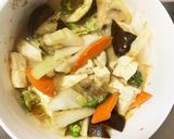 肉無豆腐簡単コク旨すき焼き風煮味野菜炒め作り方17写真