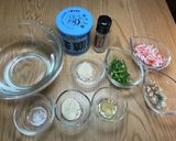 海鮮(アサリ・カニ玉）京風塩だれ天津飯作り方1写真