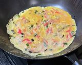 海鮮(アサリ・カニ玉）京風塩だれ天津飯作り方7写真