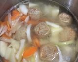 給食の「ミートボールのトマトスープ」♡作り方3写真