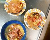 レンジ簡単きな粉生姜オイトマト味甘酢酢豚作り方4写真
