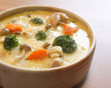 鶏肉ときのこのクリームそうめん作り方8写真