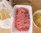 卵なし☆前日に☆チーズつくね弁当☆ひき肉作り方5写真