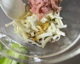 簡単焼肉☆ピーマンのツナチーズ焼き弁当作り方3写真
