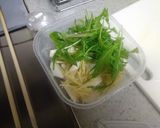 レンジで簡単！かぶと水菜の生姜風煮浸し作り方1写真