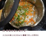 犬ご飯 /旬のかぶと人参のクリーム煮作り方4写真