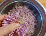 還元農法の食用菊で美味しい酢の物作り方1写真