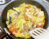 白菜とにんじんと豚バラの中華とろみ炒め作り方9写真