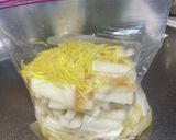柚子大根　材料4つジップロック入れるだけ作り方2写真