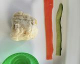 クリスマスカラーのポテトサラダ♪作り方1写真