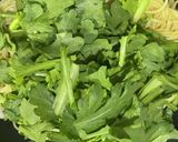 春菊と胸肉の柚子胡椒パスタ作り方6写真
