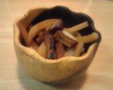 大根の皮と椎茸の軸で簡単おつまみ♪作り方4写真
