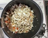 八丁味噌とキノコのリゾット作り方6写真