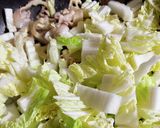 白菜たっぷりレンコン入り焼きうどん作り方2写真