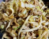 白菜たっぷりレンコン入り焼きうどん作り方5写真