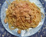 漁師風シーフードクリームパスタ作り方9写真