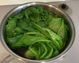 ほうれん草・舞茸・ベーコン・チーズ蒸し作り方1写真