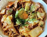 豚キム焼きそば作り方6写真
