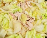 めんつゆで簡単♪白菜と豚バラの優しい煮物作り方8写真