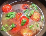 トマトとクリームチーズの味噌汁作り方5写真