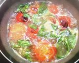 トマトとクリームチーズの味噌汁作り方6写真