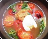 トマトとクリームチーズの味噌汁作り方7写真