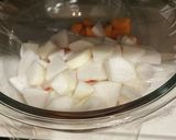 妙高の味　玉ねぎの水分で作る豚汁作り方3写真