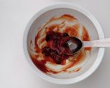 きな粉で味変。サムギョプサル風アジアン粥作り方3写真
