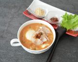 きな粉で味変。サムギョプサル風アジアン粥作り方7写真