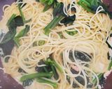 ほうれん草と明太子の豆乳パスタ作り方5写真