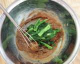 鶏ももの漬け焼きと春菊ゴマ和えです作り方4写真