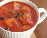 【 鶏もも肉とじゃがいものトマトスープ〗作り方5写真