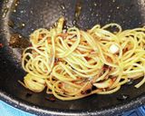 レタスとなめ茸のペペロンチーノ作り方4写真