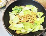レタスとなめ茸のペペロンチーノ作り方5写真