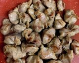 砂肝の豆板醤焼き♪作り方2写真