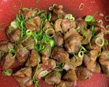 砂肝の豆板醤焼き♪作り方4写真