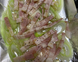 【簡単おつまみ】ネギとベーコン簡単焼き作り方3写真