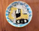 簡単!働く車ショベルカーキャラごはん作り方4写真