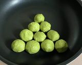 クリスマス　ツリーの米粉焼き蒸しパン作り方5写真