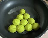 クリスマス　ツリーの米粉焼き蒸しパン作り方8写真