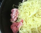 ノンオイル●ネギ豚蒸しソース焼そば作り方1写真
