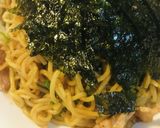 ノンオイル●ネギ豚蒸しソース焼そば作り方4写真