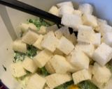 カボチャとほうれん草のパンがゆ作り方11写真